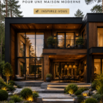 Une maison avec un design extérieur accueillant et moderne.