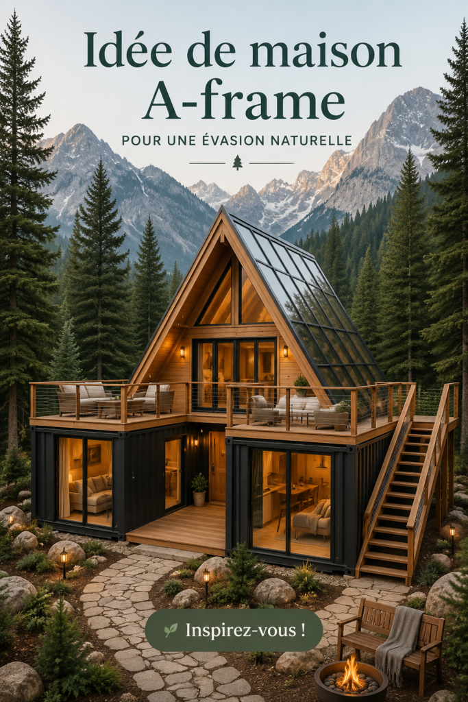 A-frame retraite dans un cadre naturel paisible