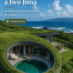 Vue extérieure de Jima House à Iwo Jima, une architecture emblématique
