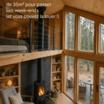 Une maison en bois chaleureuse de 35m2, idéale pour des week-ends à la nature