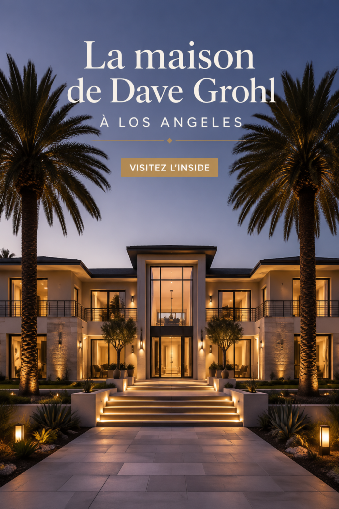 La maison de Dave Grohl à Los Angeles, un mélange d'architecture moderne et de style personnel.