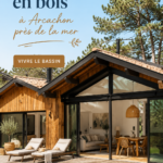 Maison en bois moderne près de la mer à Arcachon