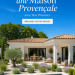 Maison provençale typique avec murs en pierre et toit en tuiles