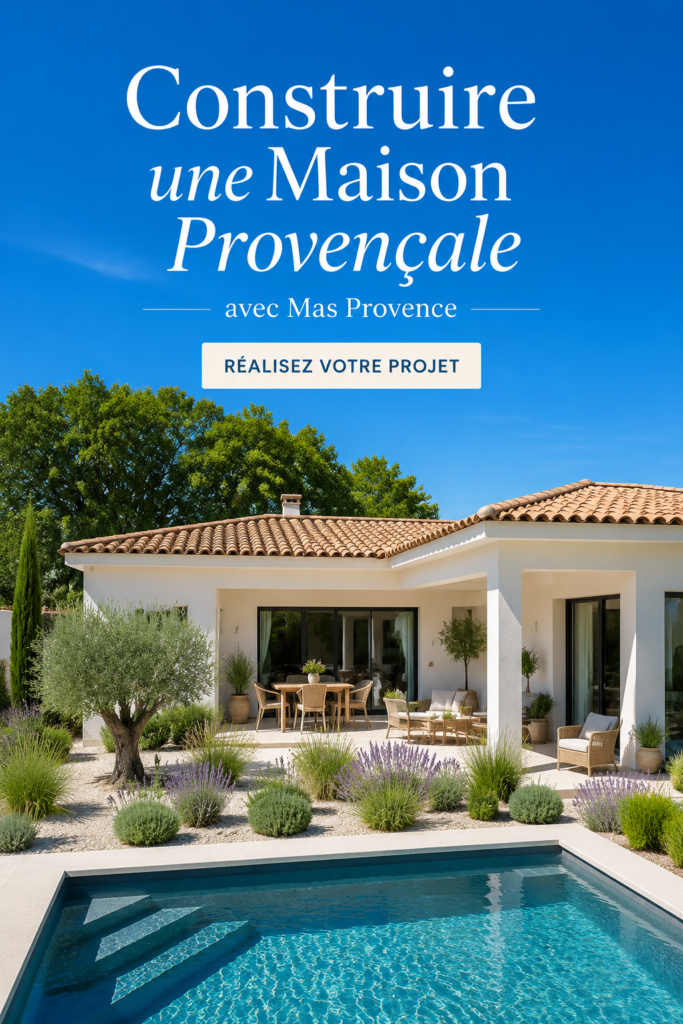 Maison provençale typique avec murs en pierre et toit en tuiles