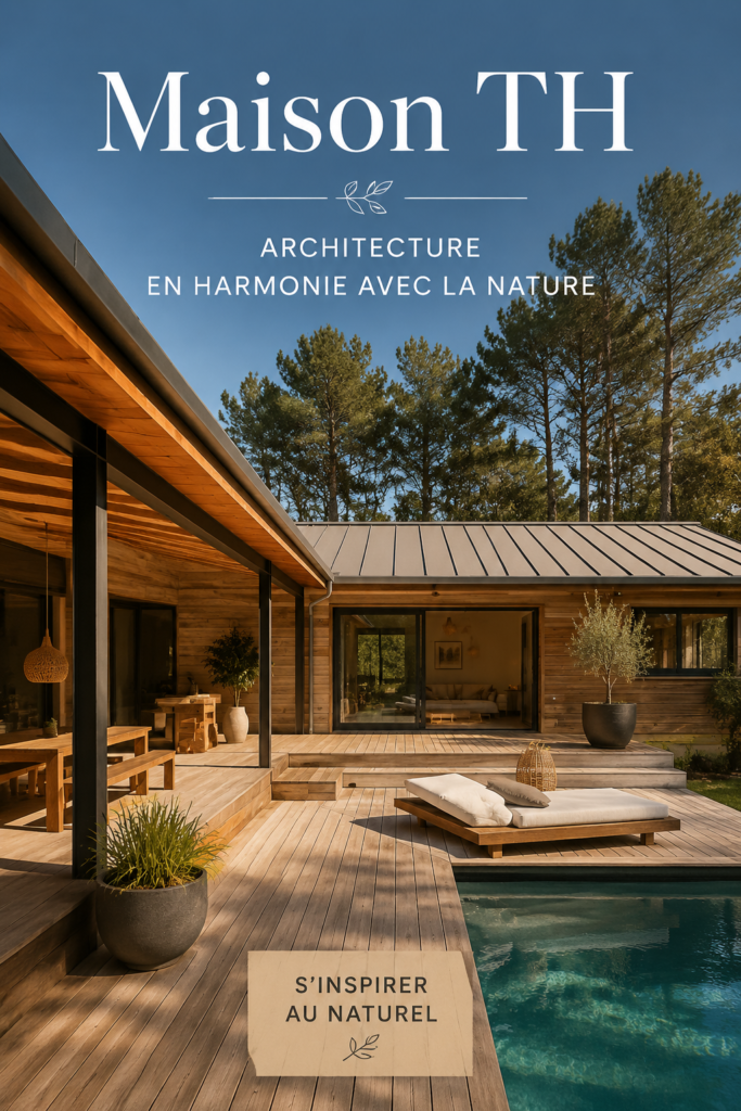 Vue extérieure de Maison TH, une œuvre d'architecture naturelle par Isabelle Berthet Bondet