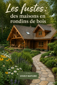 Une belle maison en rondins de bois, offrant un cadre chaleureux et naturel.
