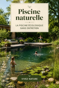 Vue d'une belle piscine naturelle entourée de plantes luxuriantes