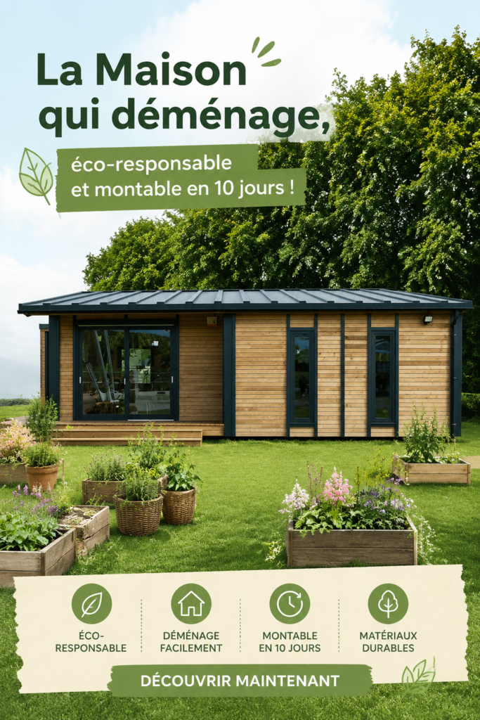tiny house éco-responsable moderne avec jardin