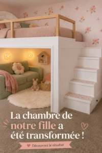 Chambre d'enfant fraîchement rénovée avec des couleurs pastel et des décorations ludiques