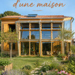 Vue extérieure d'une maison moderne inspirante