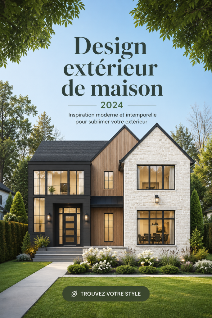 Maison moderne avec un extérieur élégant en 2024