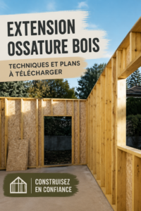 Image d'une belle extension en ossature bois sur une maison familiale