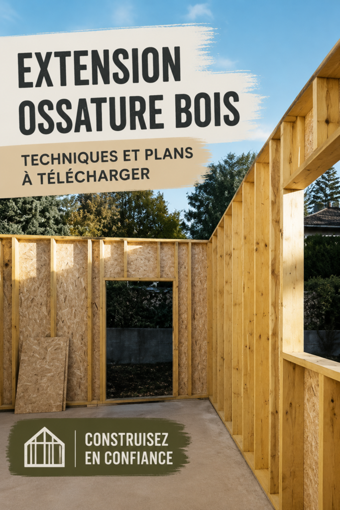 Image d'une belle extension en ossature bois sur une maison familiale