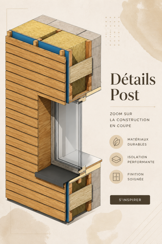 Fenêtres Passivhaus dans une maison moderne, contribuant à sa performance énergétique.