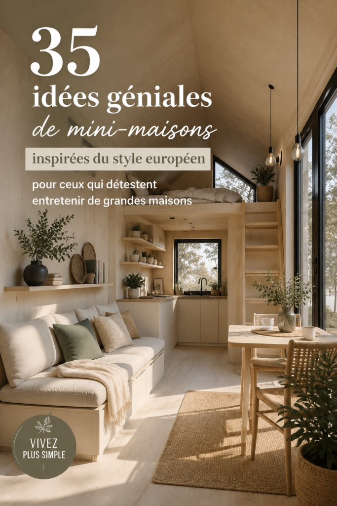 Un intérieur de petite maison élégamment aménagé avec des touches européennes