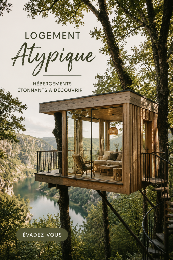Un hébergement atypique charmant et unique en pleine nature.