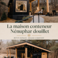 Maison container moderne avec un design cosy et chaleureux