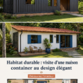 Maison container moderne et écologique avec un design élégant