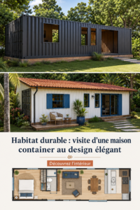 Maison container moderne et écologique avec un design élégant
