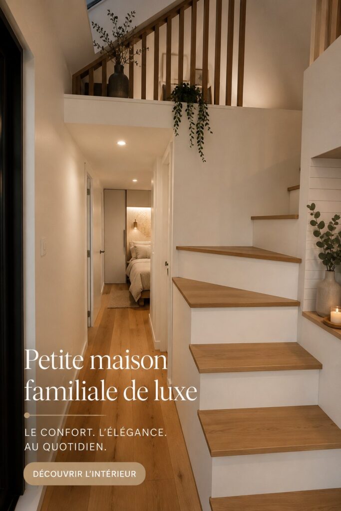 Maison familiale luxueuse avec une décoration intérieure épurée et moderne