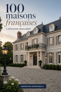 Une vue extérieure d'une maison traditionnelle française avec un beau jardin.