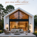 Une belle maison en grange cosy avec un extérieur en bois naturel.