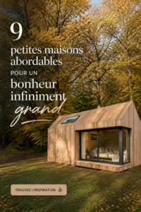 Une belle maison moderne et petite avec un jardin accueillant.