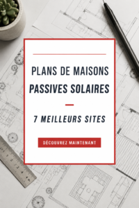 Plan moderne d'une maison passive en architecture écologique.