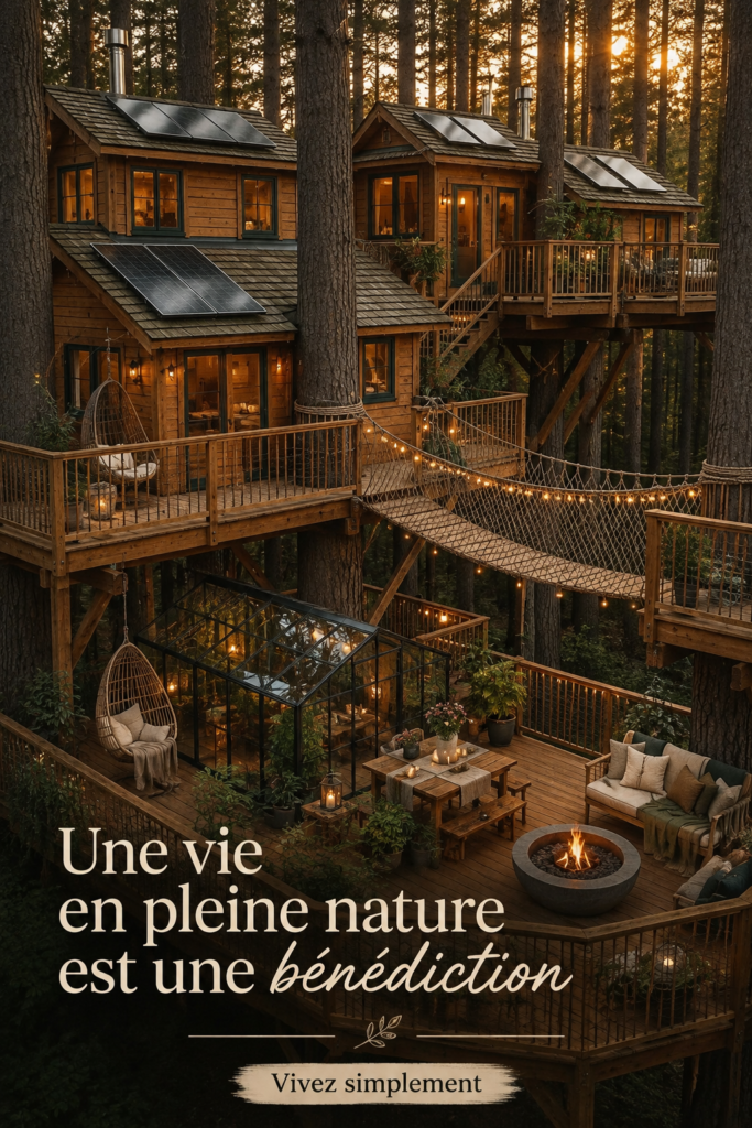 Une maison en pleine nature avec un design harmonieux