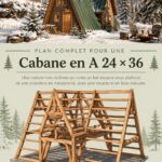 A-Frame Cabin en bois avec vue sur la forêt, idéale pour une escapade en nature.