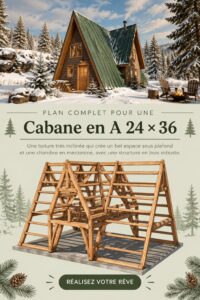 A-Frame Cabin en bois avec vue sur la forêt, idéale pour une escapade en nature.