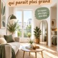 Petit appartement décoré avec des couleurs claires et bien éclairé