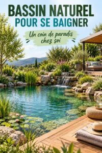 Bassin de baignade intégré dans un jardin verdoyant