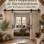 Une vue d'un barndominium chaleureux et accueillant avec des éléments de décoration intérieure