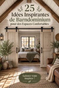 Une vue d'un barndominium chaleureux et accueillant avec des éléments de décoration intérieure