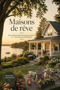 Maison moderne avec un design architectural inspirant et accueillant.