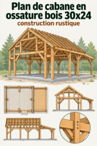 Plan de cabane en bois 30x24, une inspiration chaleureuse pour vos projets
