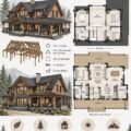 Maison à ossature bois avec un design moderne inspiré du modèle Dorset.