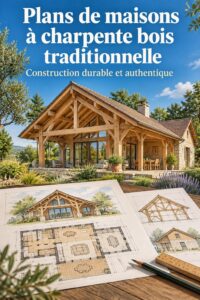 Plan de maison en bois moderne au design chaleureux