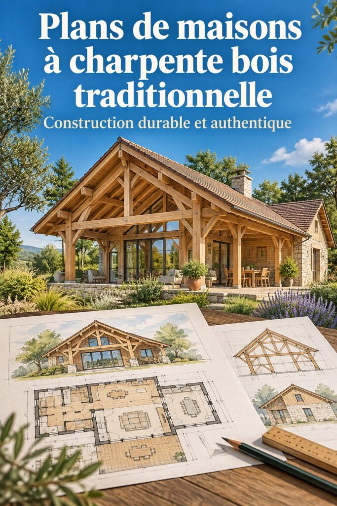 Plan de maison en bois moderne au design chaleureux