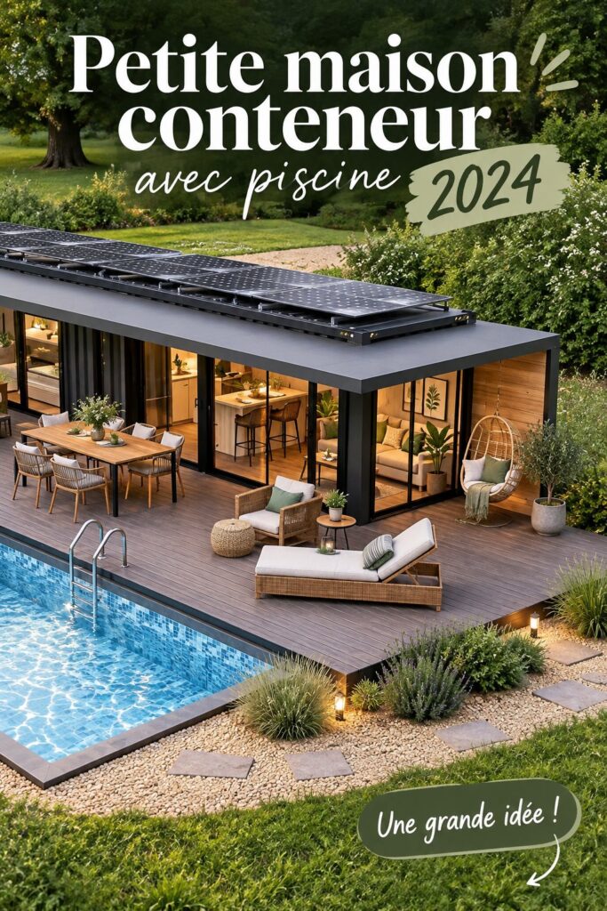 Une tiny house chaleureuse avec piscine dans un cadre verdoyant