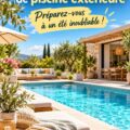 Une belle piscine extérieure entourée de verdure, prête pour l'été