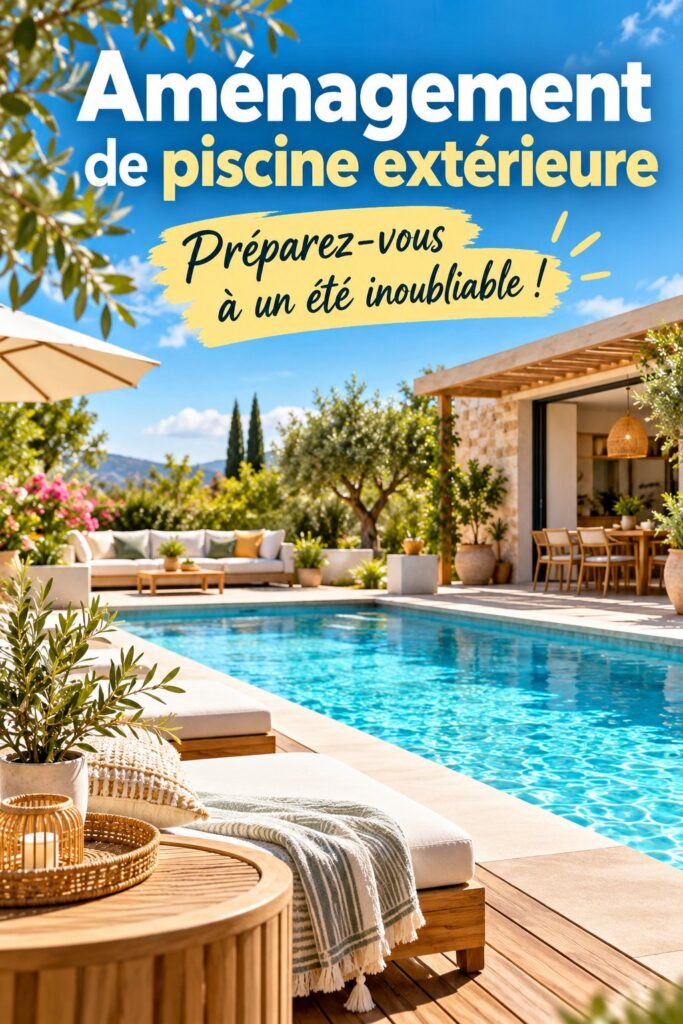Une belle piscine extérieure entourée de verdure, prête pour l'été