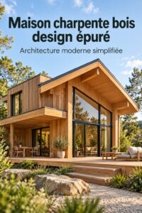Un élégant intérieur en bois inspiré du design de Taylor Bay, alliant modernité et chaleur.