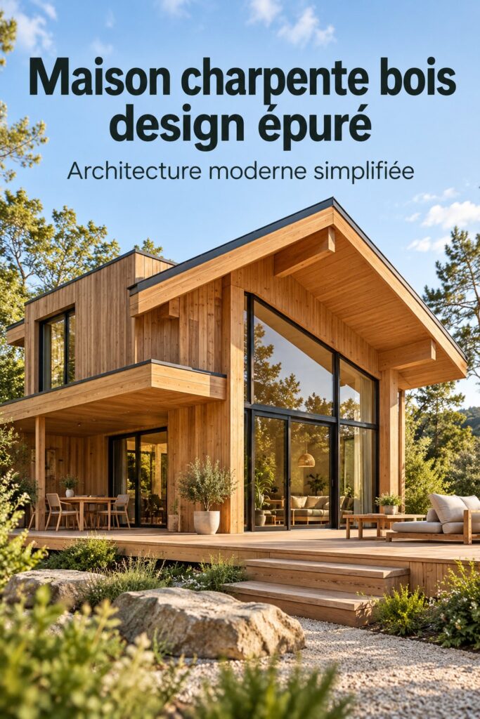 Un élégant intérieur en bois inspiré du design de Taylor Bay, alliant modernité et chaleur.