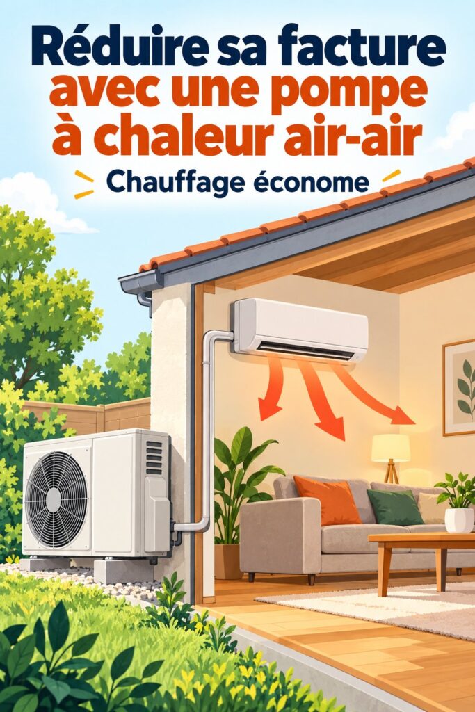 Système d'aerotermia installé dans une maison moderne