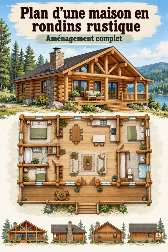 Vue d'ensemble du plan de maison Grandfield, chaleureux et fonctionnel