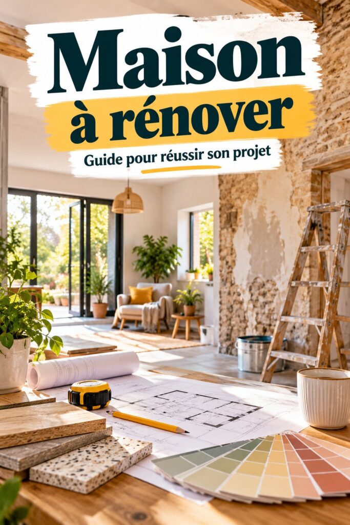 Un projet de rénovation de maison avec des matériaux modernes et esthétiques.