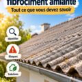 Toiture en fibrociment sur une maison moderne